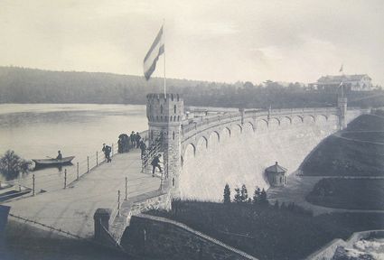 Blick auf die Eschbachtalsperre