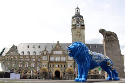 Remscheider Löwe auf dem Rathausplatz 